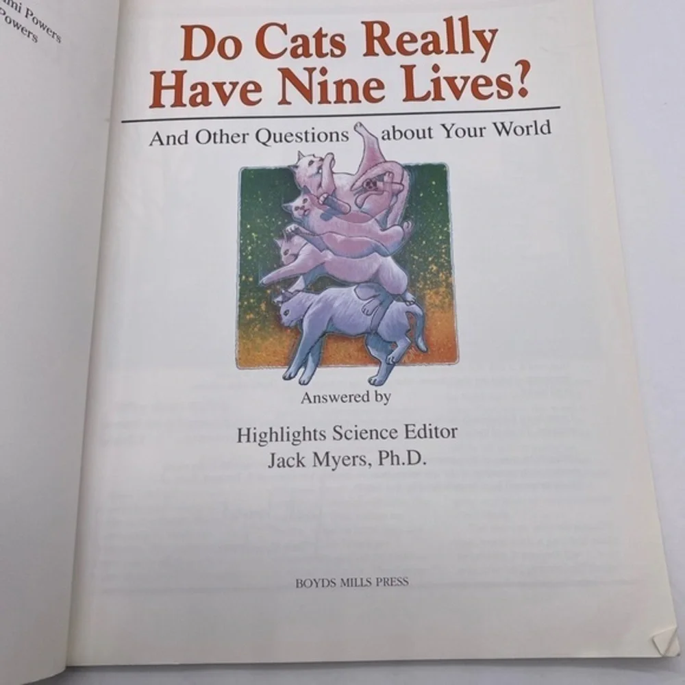Do Cats Really Have‎ Nine Lives? By Jack Myers 1993